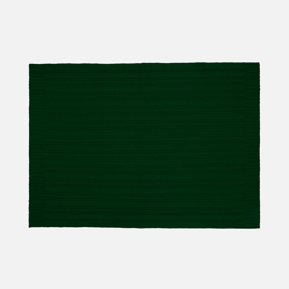 Плед Remitti, темно-зеленый (хвойный) — изображение 5