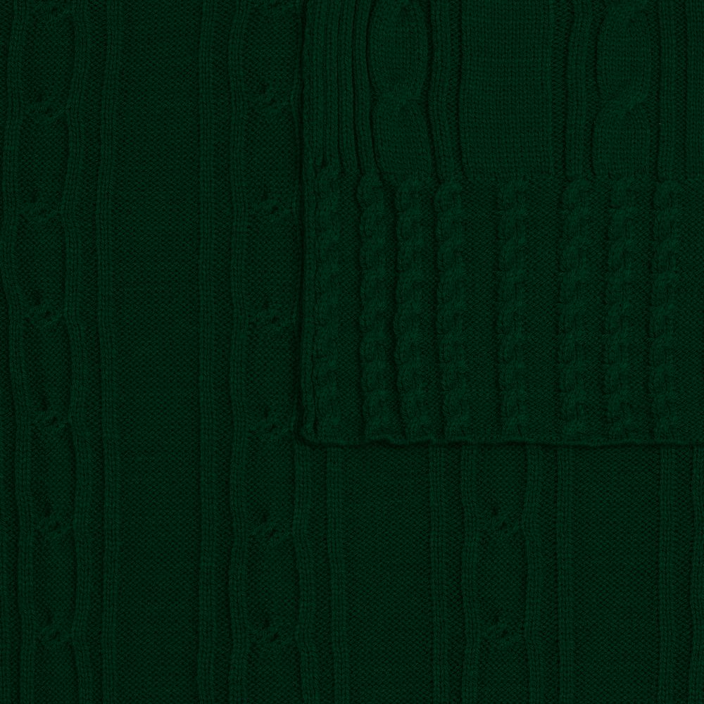 Плед Remitti, темно-зеленый (хвойный) — изображение 4