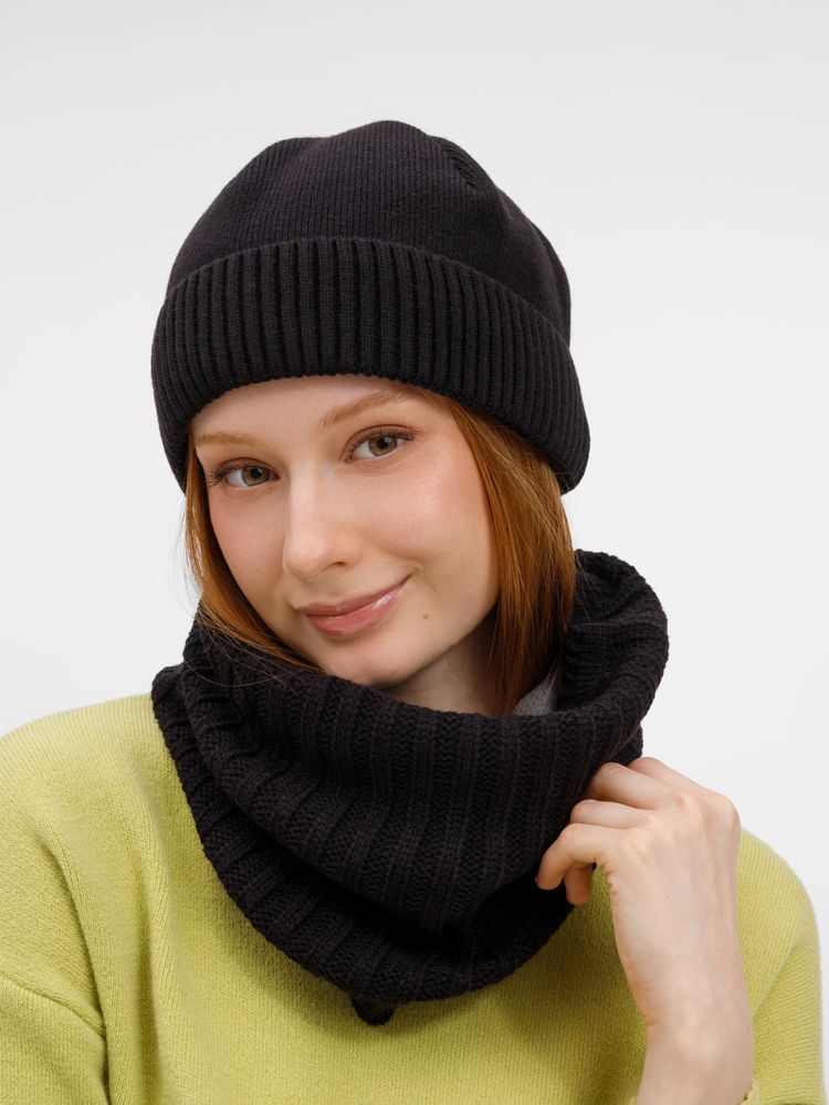 Шапка ComFleece, черная — изображение 7