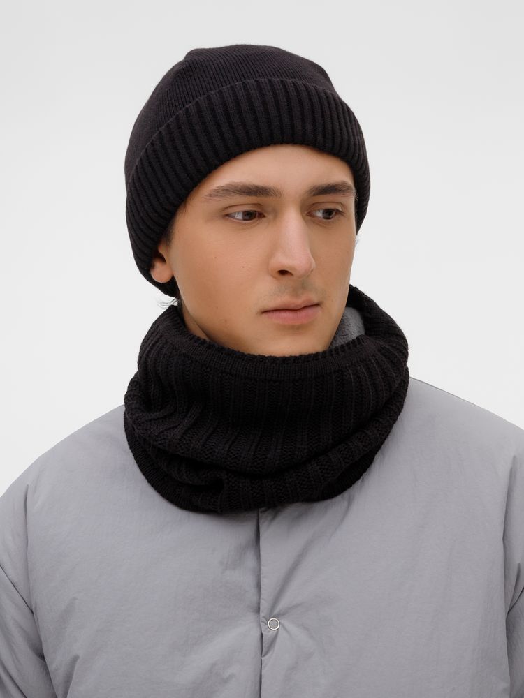 Шапка ComFleece, черная — изображение 8