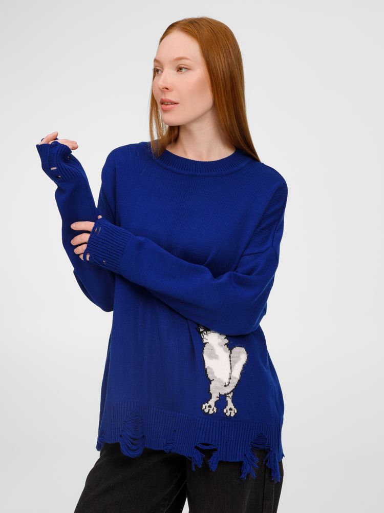 Джемпер Sharpick, темно-синий (кобальт) — изображение 11