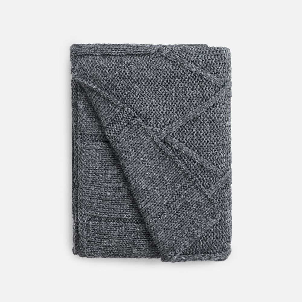 Плед Curve Verve, серый меланж (маренго) — изображение 3