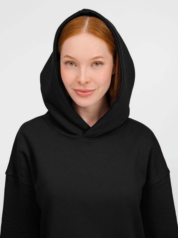 Худи оверсайз унисекс Tolla, черное — изображение 8