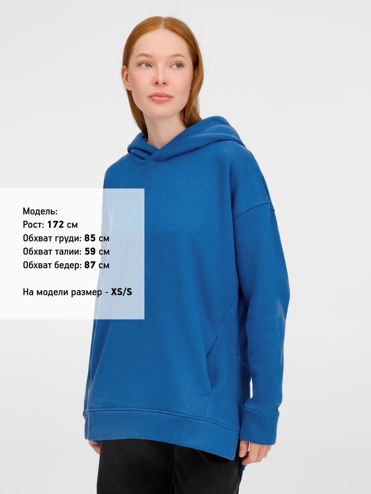Худи оверсайз унисекс Tolla, синее (джинс) — изображение 7