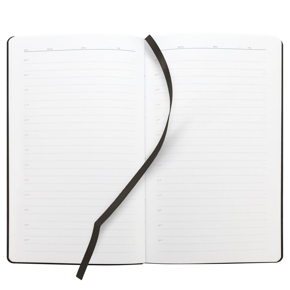 Ежедневник Knit, недатированный, черный — изображение 9