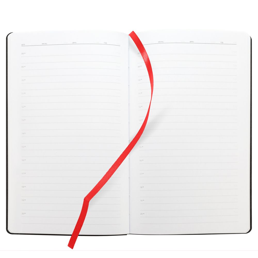 Ежедневник Knit, недатированный, красный — изображение 9