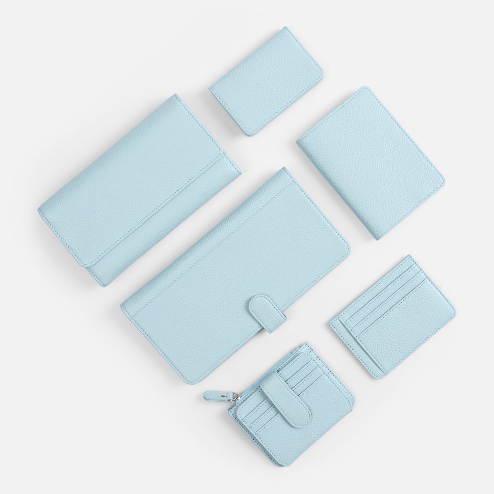 Картхолдер на молнии Unison, голубой — изображение 7