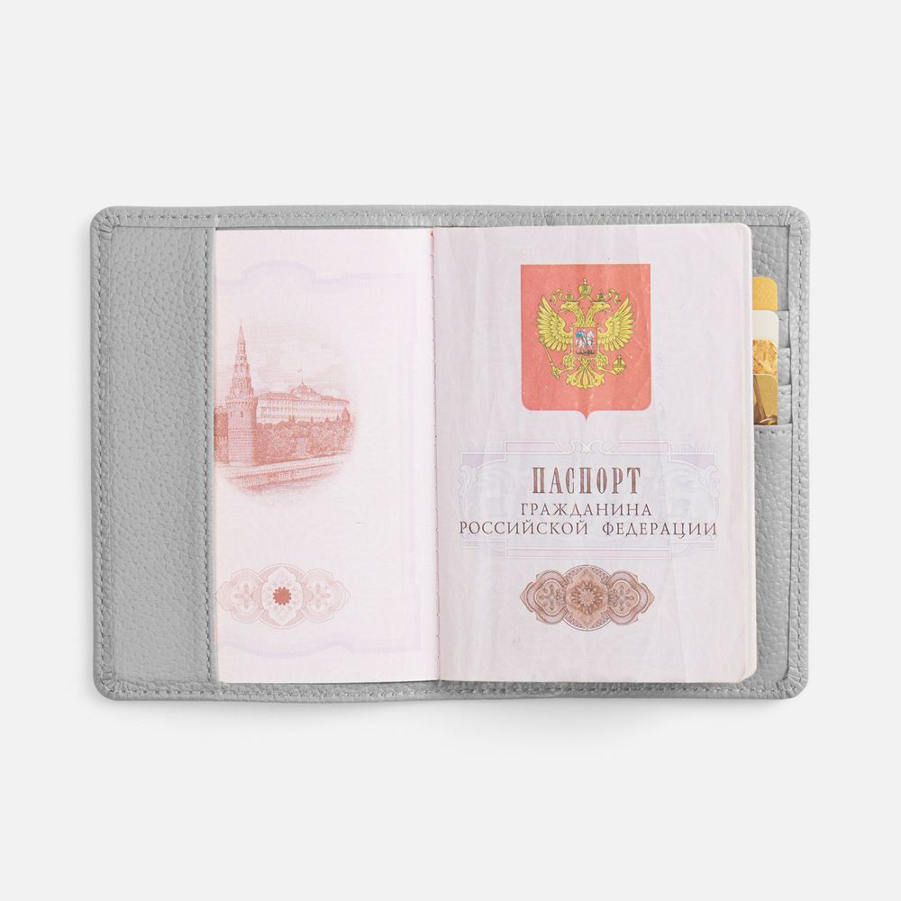 Обложка для паспорта Unison, серая — изображение 7