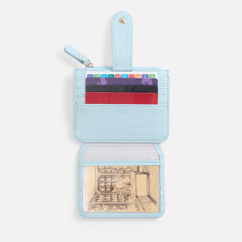 Картхолдер на молнии Unison, голубой — изображение 6