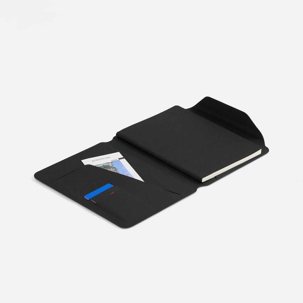 Папка с блокнотом Firmans Mini, черная — изображение 4