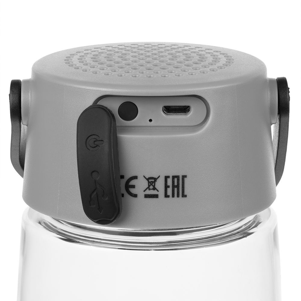 Бутылка для воды Torsta Light с колонкой и светильником, серая — изображение 6