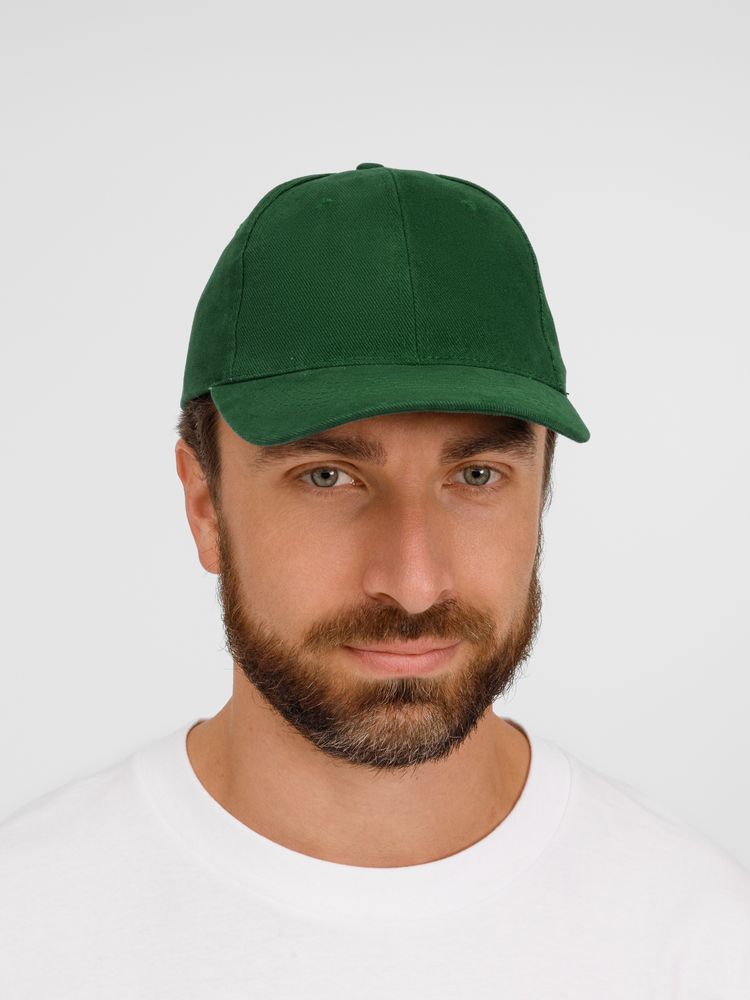 Бейсболка Buffalo, темно-зеленая — изображение 6