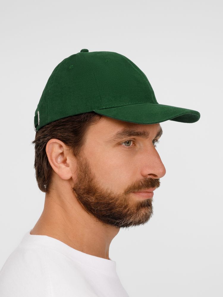 Бейсболка Buffalo, темно-зеленая — изображение 7