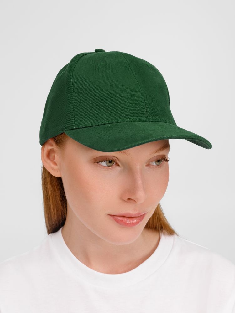 Бейсболка Buffalo, темно-зеленая — изображение 8