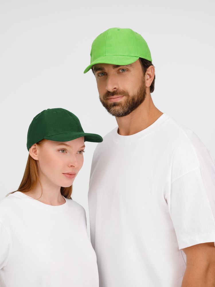 Бейсболка Buffalo, темно-зеленая — изображение 10