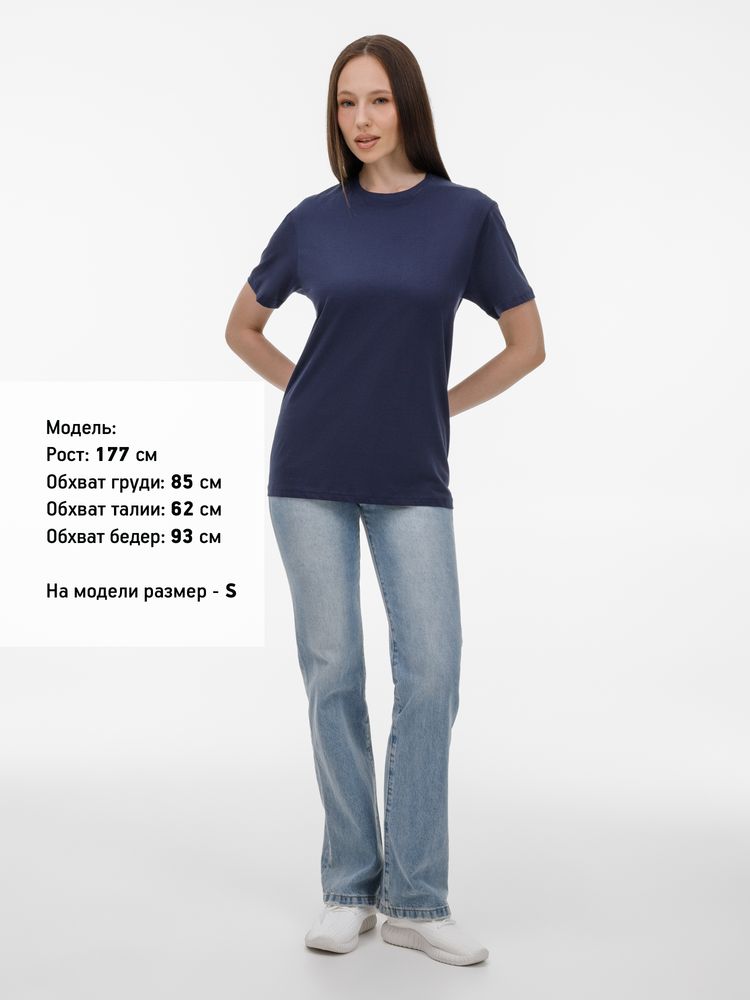 Футболка унисекс T-Bolka 180, темно-синяя — изображение 11