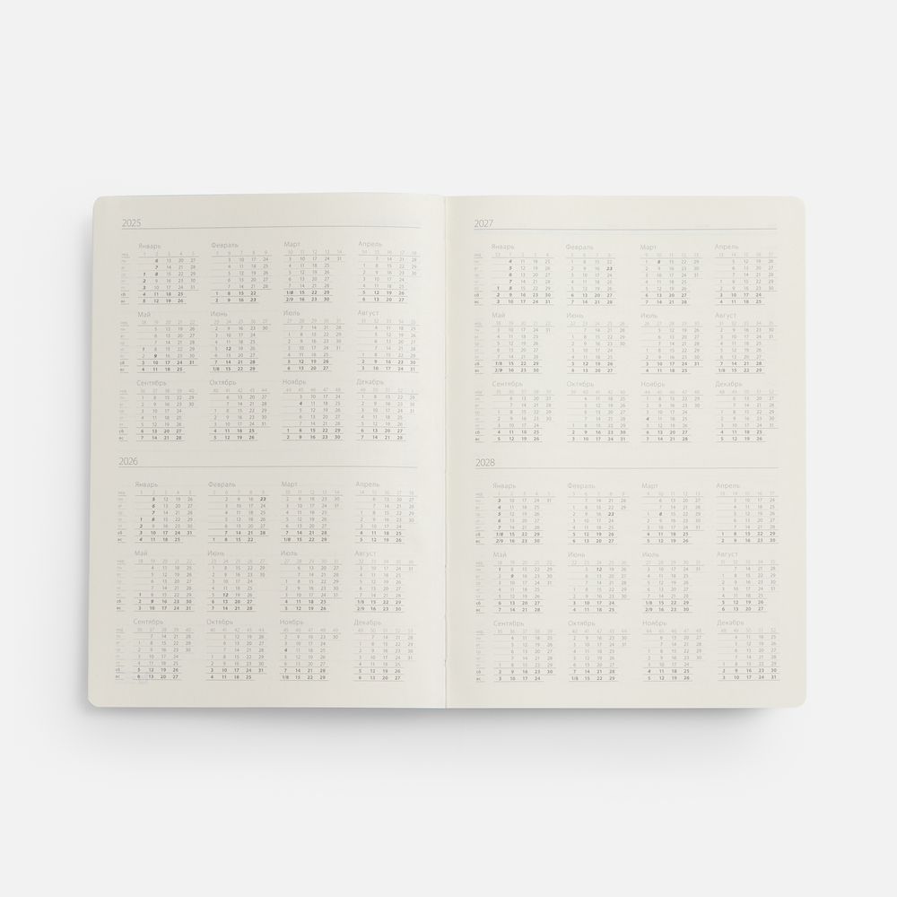 Ежедневник Flexpen Black, недатированный, черный с красным — изображение 12