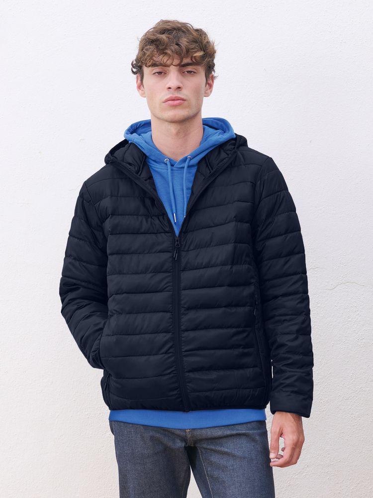 Куртка с капюшоном мужская Stream Men, темно-синяя — изображение 5