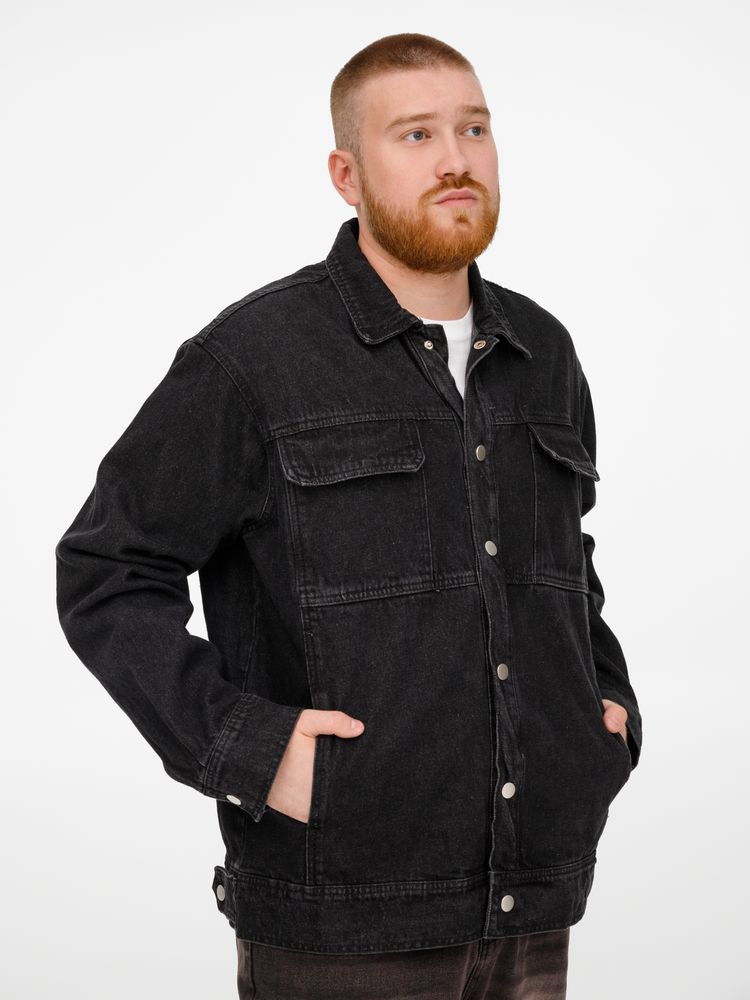 Куртка джинсовая O2, темно-синяя — изображение 11