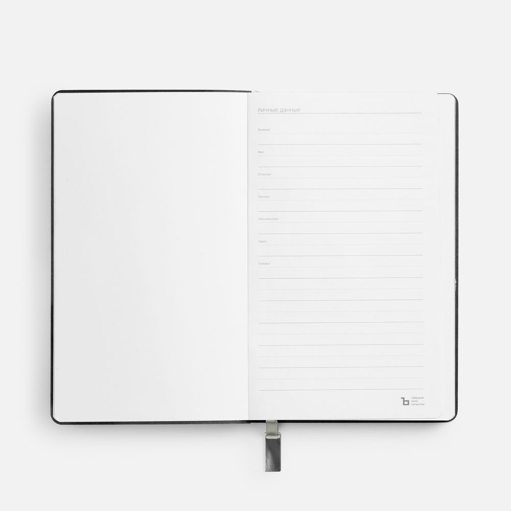 Ежедневник Petrus, недатированный, черный с серебром — изображение 10