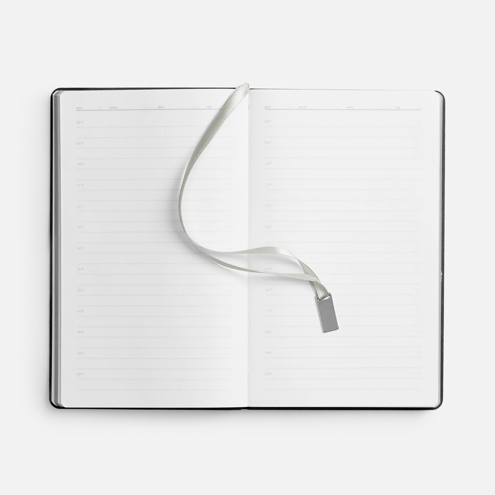 Ежедневник Petrus, недатированный, черный с серебром — изображение 11