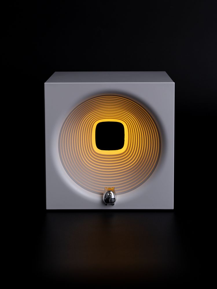 Bluetooth-колонка с подсветкой Volumetric, белая — изображение 9