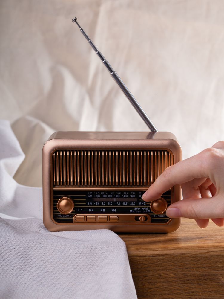 Bluetooth-колонка с радио Beatnik, коричневая — изображение 11