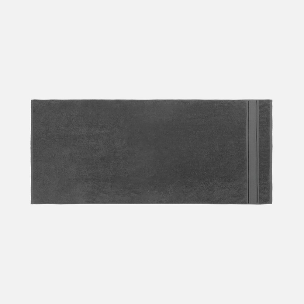 Полотенце махровое Terrychic, среднее, темно-серое — изображение 3