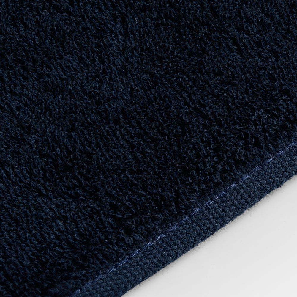 Полотенце махровое Terrychic, среднее, темно-синее — изображение 4