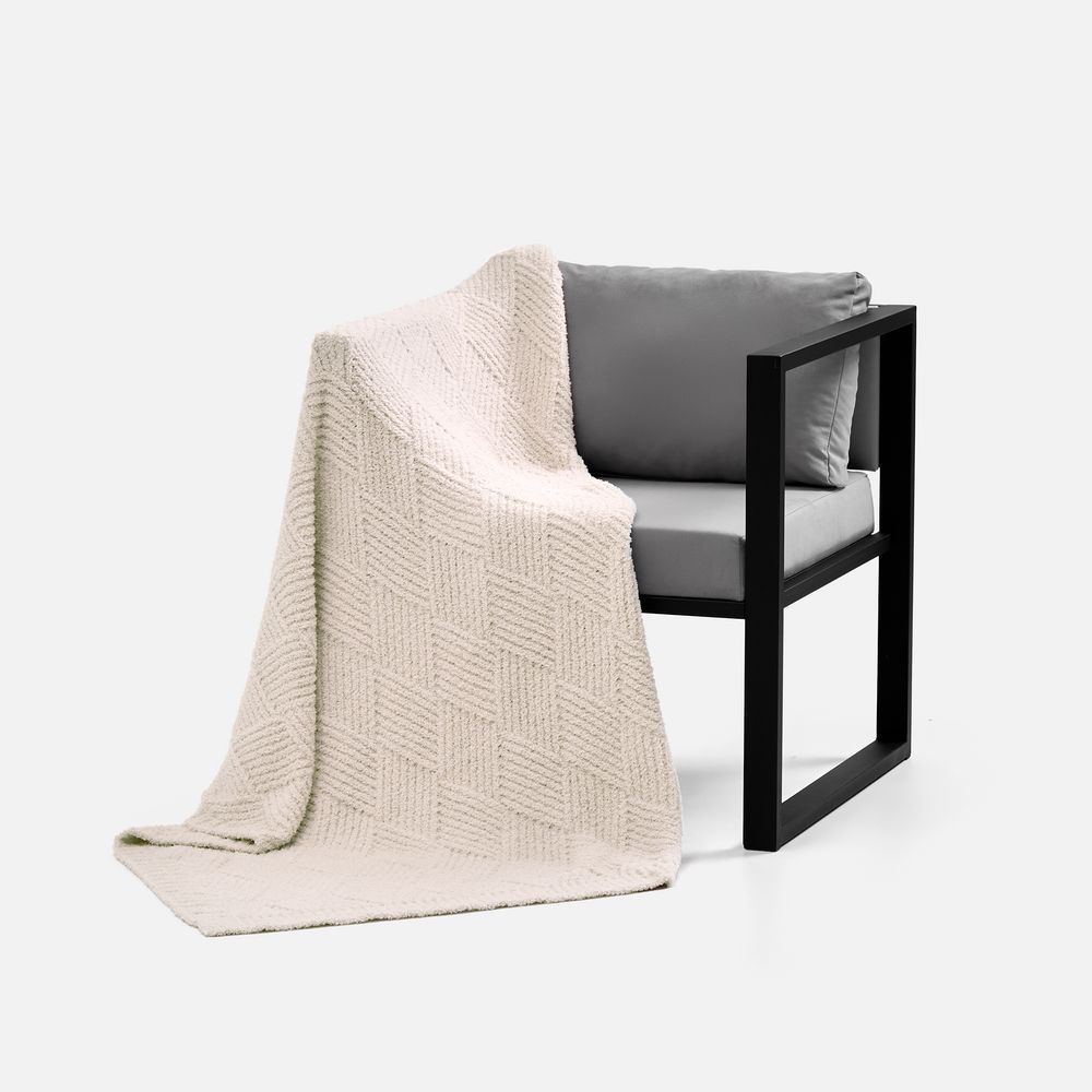 Плед Aspetta, молочный — изображение 5