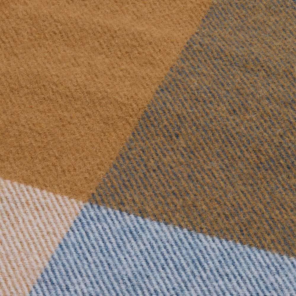 Плед Fleco, синий с коричневым — изображение 4