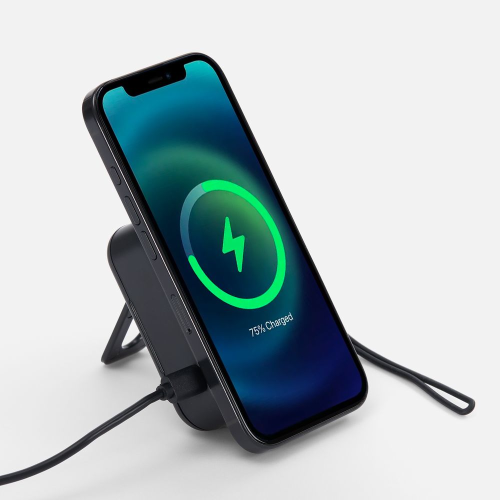 Набор для ухода за гаджетами с беспроводной зарядкой Rules, черный — изображение 4