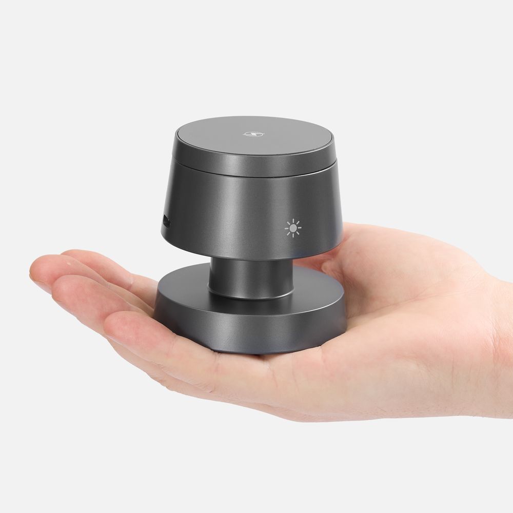 Станция беспроводной зарядки с подсветкой Lume, серая — изображение 7