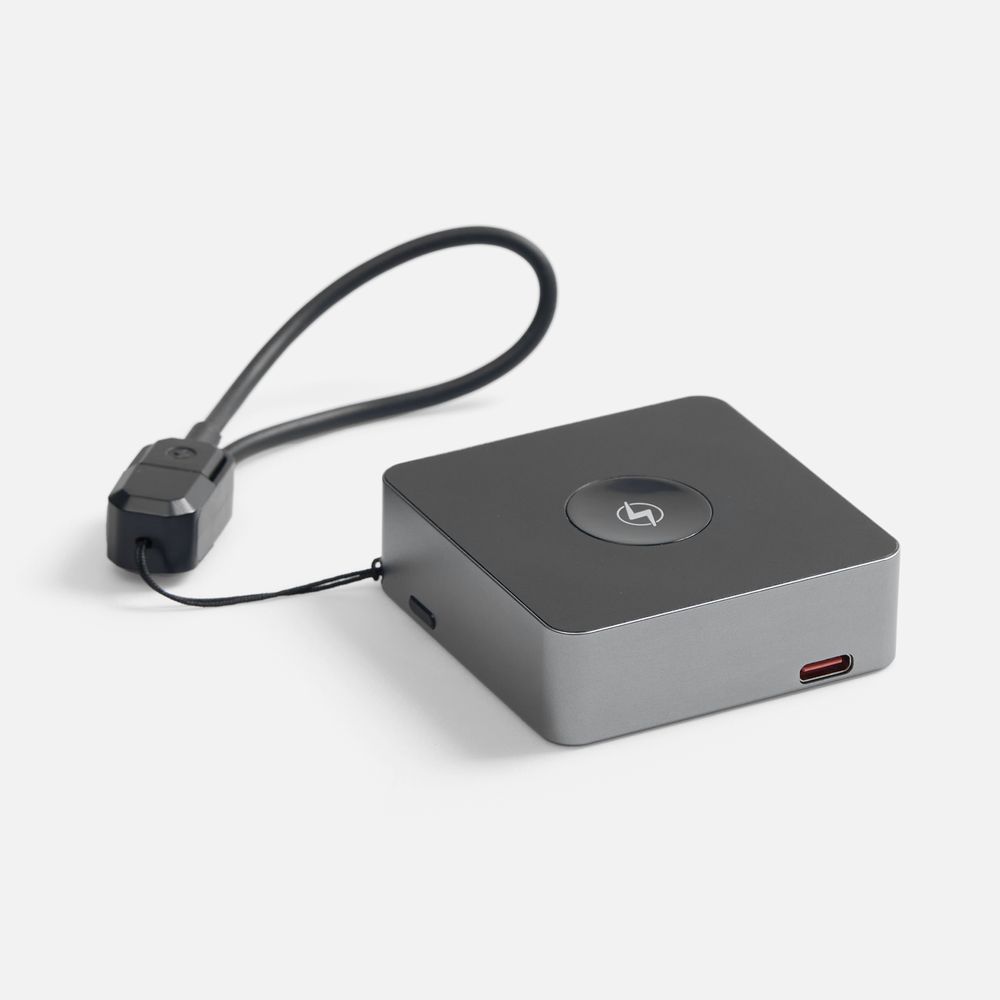 Внешний аккумулятор с беспроводной зарядкой Aura Power 5000 мАч, серый — изображение 3