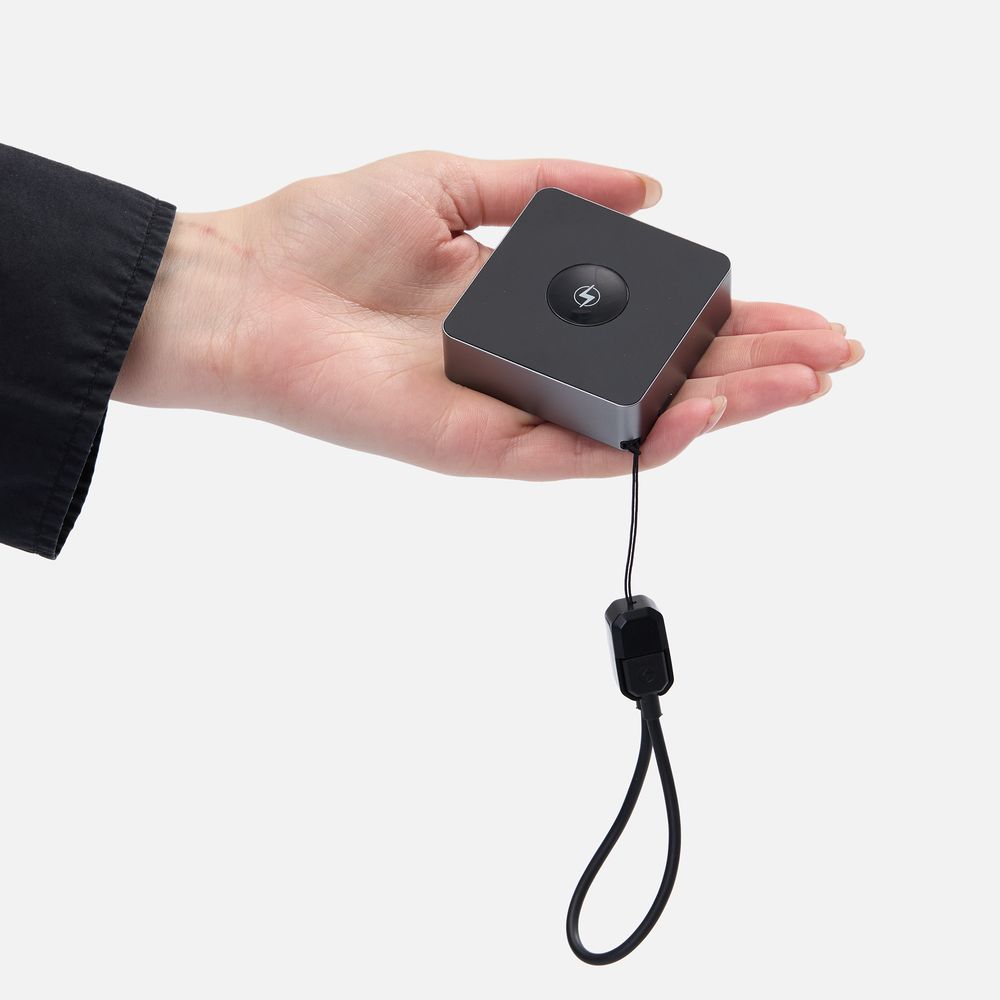 Внешний аккумулятор с беспроводной зарядкой Aura Power 5000 мАч, серый — изображение 8