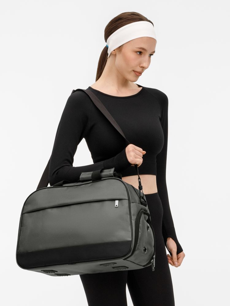 Спортивная сумка Atlantes, серая с черным — изображение 10