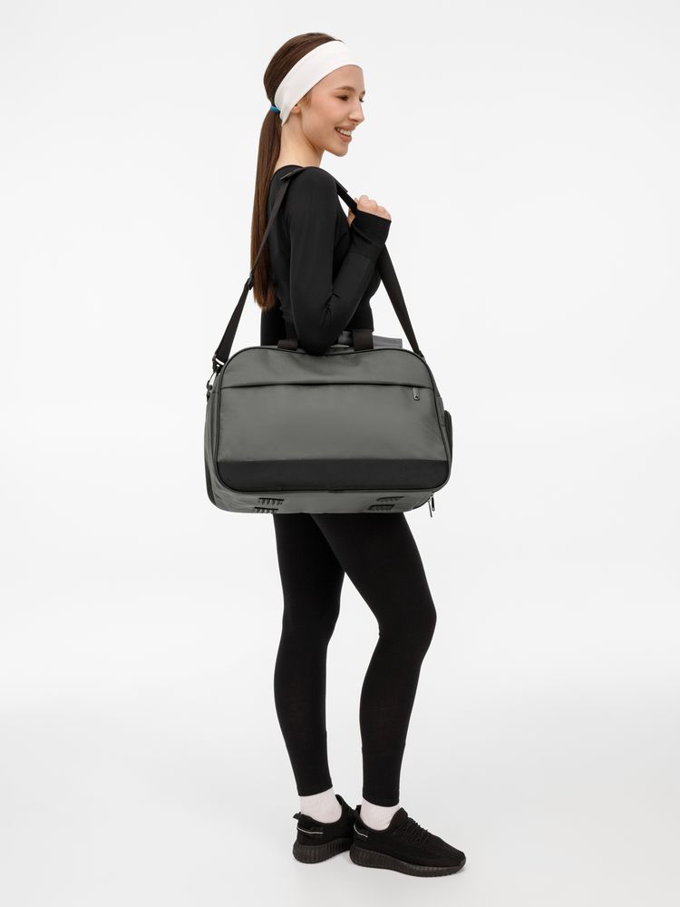Спортивная сумка Atlantes, серая с черным — изображение 11