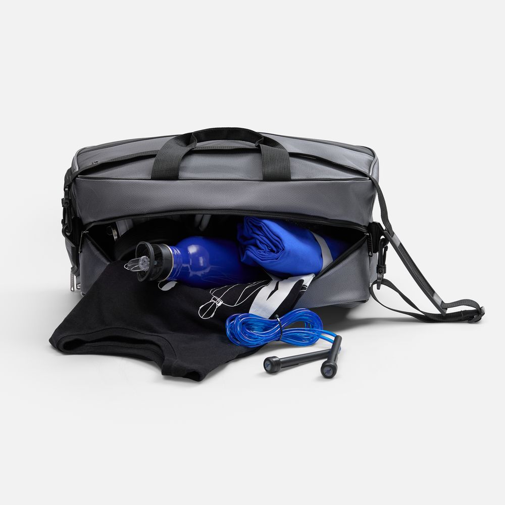 Спортивная сумка Atlantes, светло-серая с черным — изображение 9