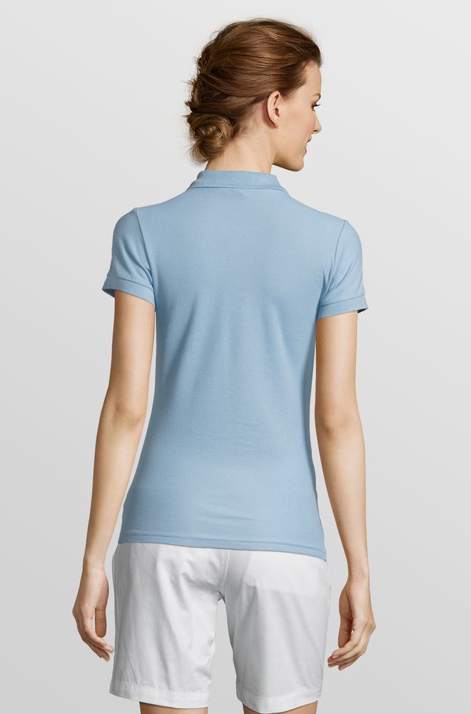 Рубашка поло женская People 210, голубая — изображение 6
