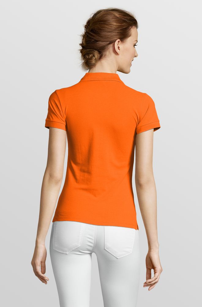 Рубашка поло женская People 210, оранжевая — изображение 6