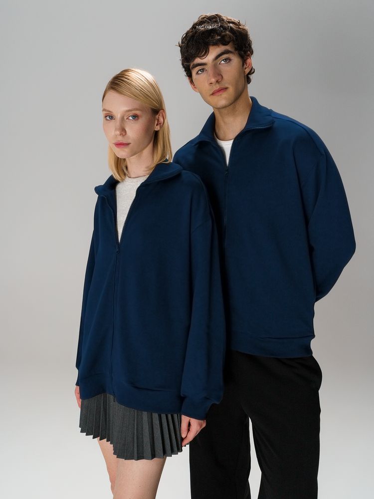 Толстовка унисекс Neofit, темно-синяя — изображение 13