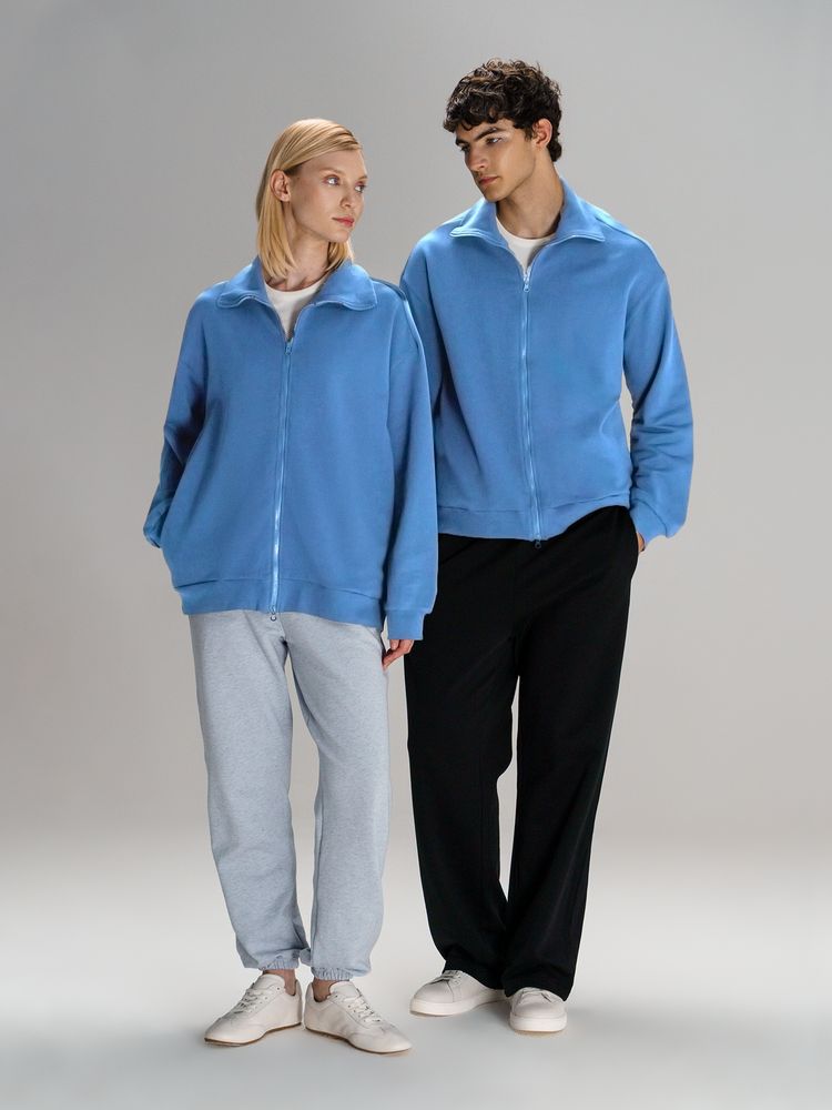 Толстовка унисекс Neofit, синяя — изображение 13