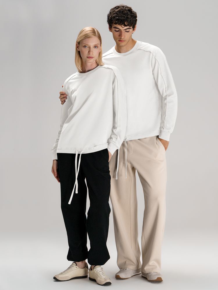 Свитшот унисекс Vozduh, молочно-белый — изображение 10