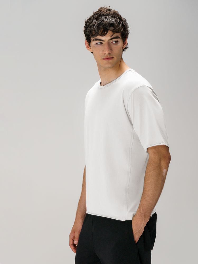 Футболка оверсайз унисекс Vozduh, молочно-белая — изображение 12