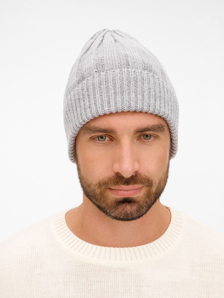 Шапка Bellish, светло-серый меланж — изображение 7