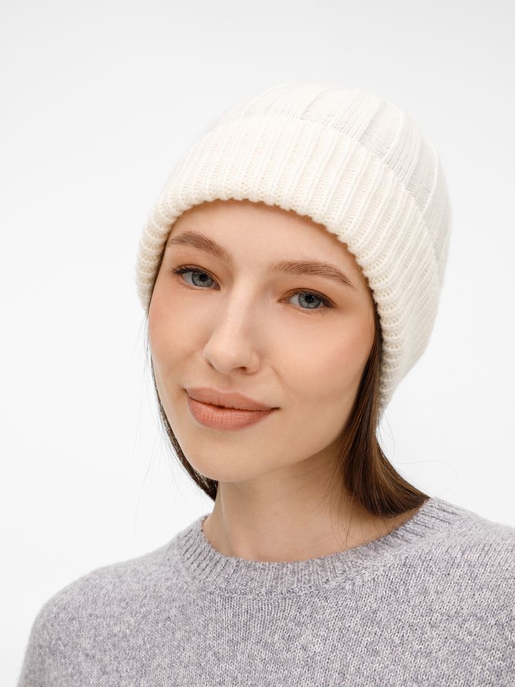 Шапка Bellish, белая (ванильная) — изображение 7