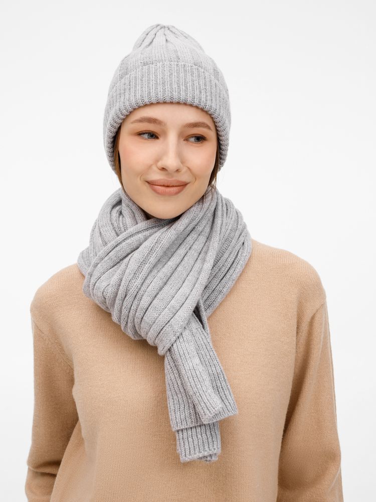 Шарф Bellish, светло-серый меланж — изображение 9