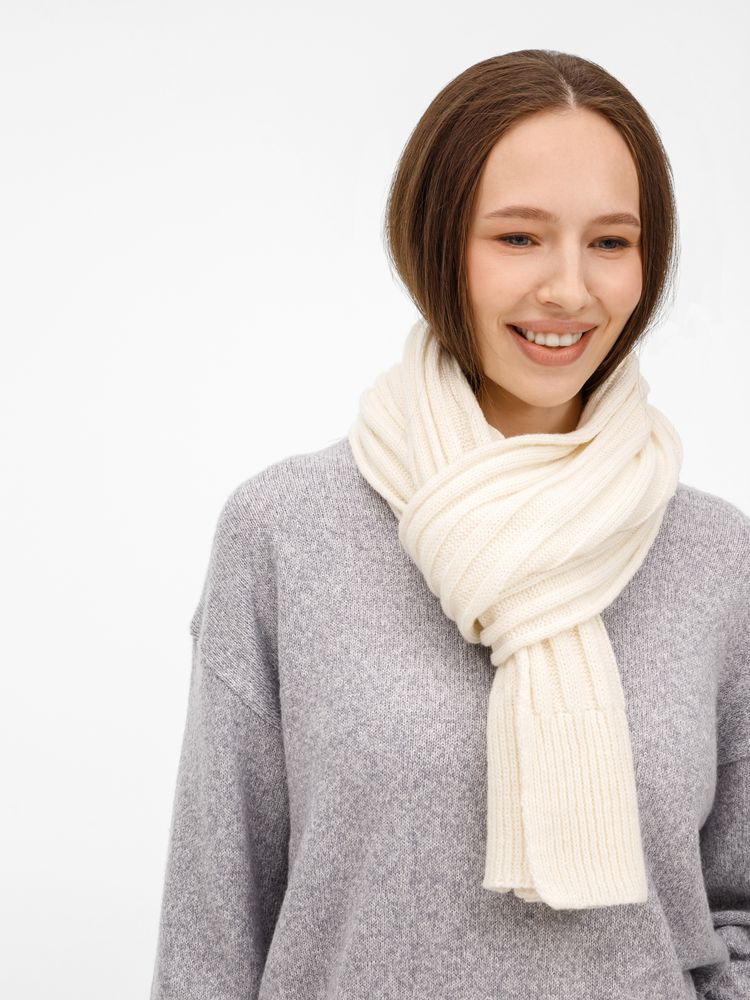 Шарф Bellish, белый (ванильный) — изображение 6