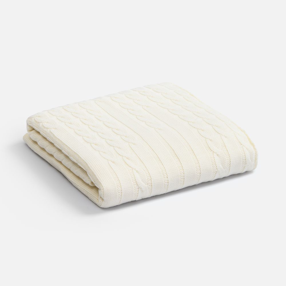 Плед Tressa, белый (молочный) — изображение 3