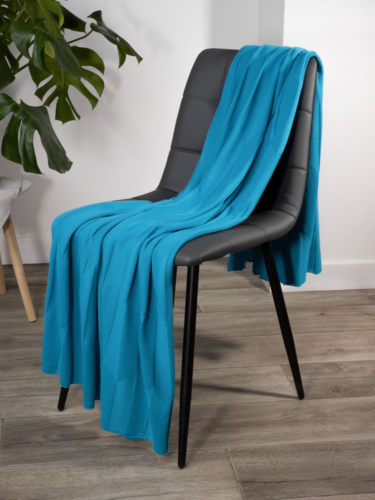 Плед Rombus, бирюзовый — изображение 7